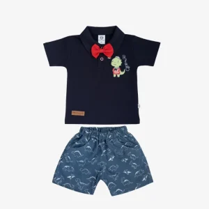 Conjunto Niño Marinero - Short + Polo Dinosaurio